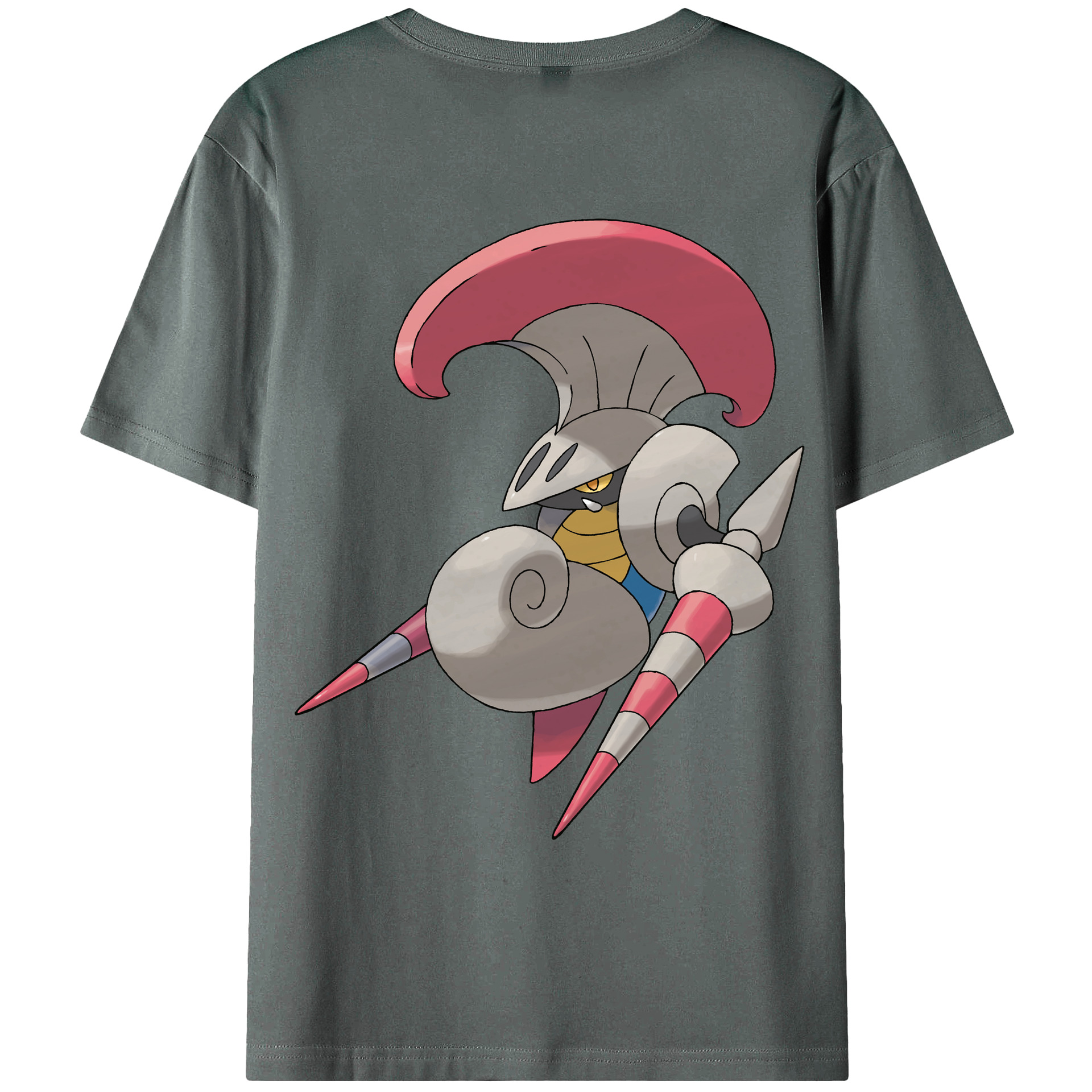 （画像用） ポケットモンスター Pokémon 綿100％ メンズ半袖Tシャツ（バックプリント） 通気性